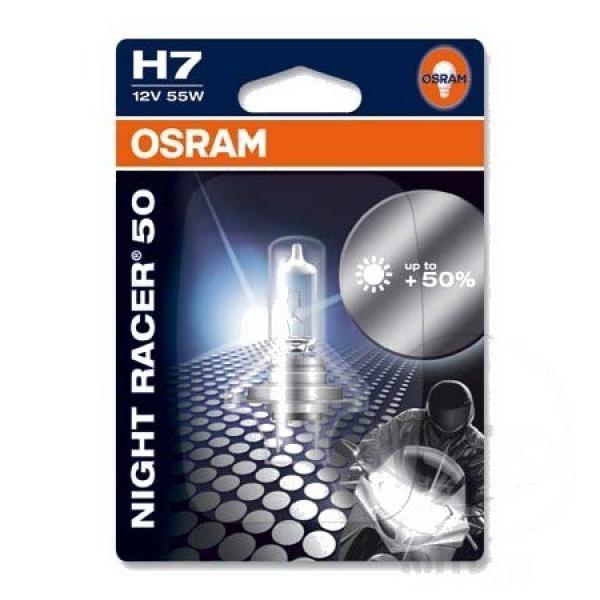 Lampe, Glühbirne H7 12V 55W, PX26D NIGHT RACER 50