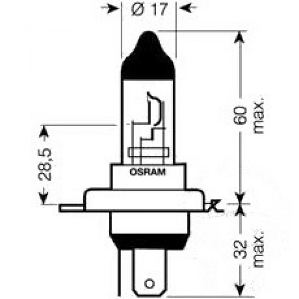 Lampe, Glühbirne H4 12V60/55W, NIGHT BREAKER UNLIMITED