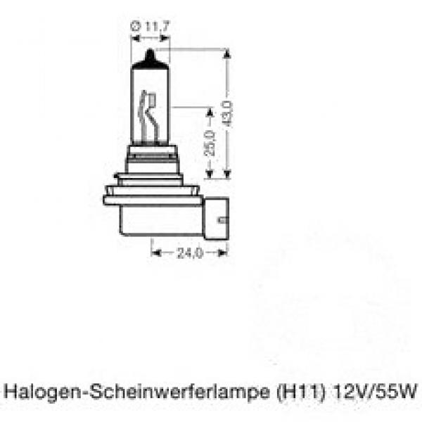 Lampe, Glühbirne H11 12V55W, NIGHT BREAKER UNLIMITED