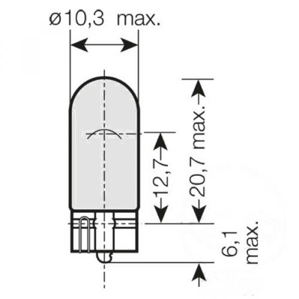 Lampe, Glühbirne 12V5W2,1X9,5D 2 BLI, COOL BLUE INTENSE