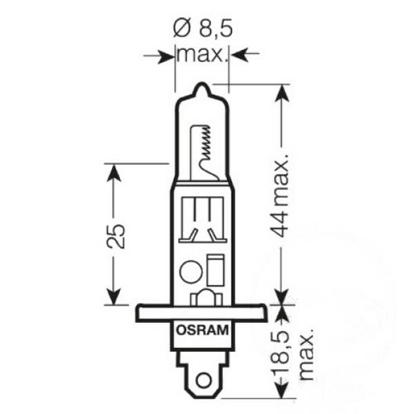 Lampe, Glühbirne H1 12V55W 1BLISTER, COOL BLUE INTENSE