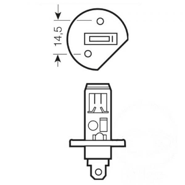 Lampe, Glühbirne H1 12V55W 1BLISTER, COOL BLUE INTENSE