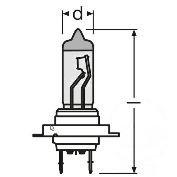 Lampe, Glühbirne H7 12V55W DUO, COOL BLUE INTENSE
