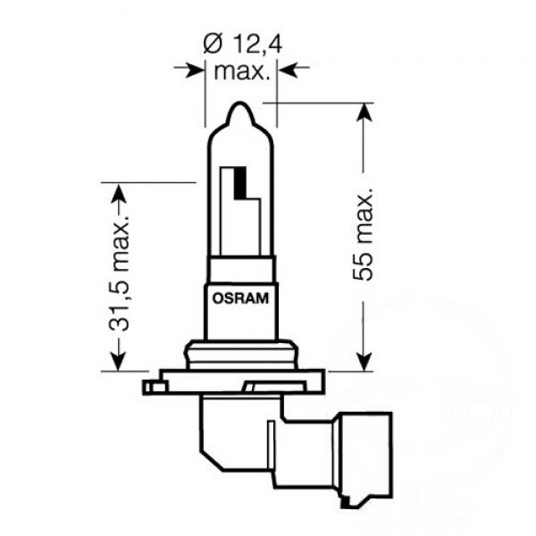 Lampe, Glühbirne HB3 12V60W, 1BLISTER