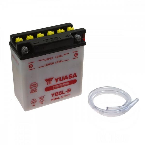 YUASA Batterie YB5L-B, 12 Volt Trocken vorgeladen