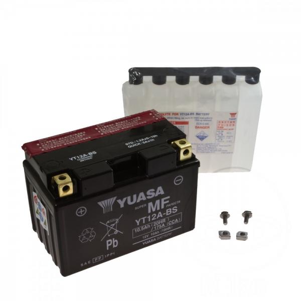 YUASA Batterie YT12A-BS, 12 Volt Wartungsfrei