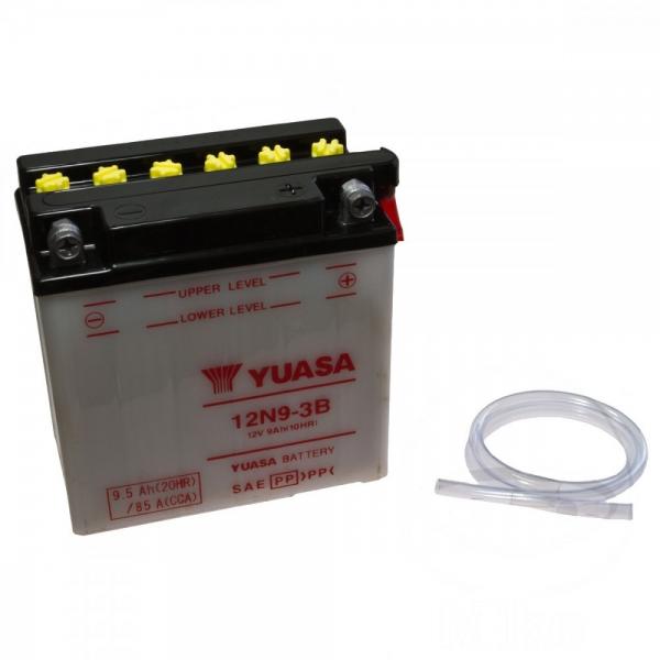 YUASA 12N9-3B, 12 Volt Trocken vorgeladen