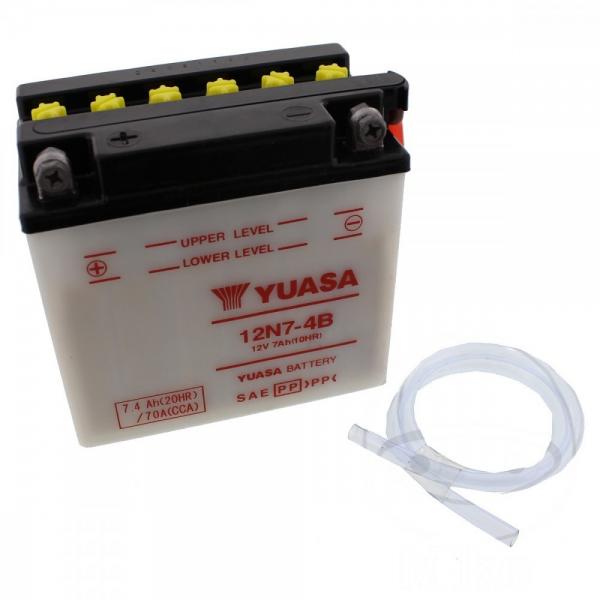 Yuasa Batterie 12N7-4B, 12 Volt Trocken vorgeladen