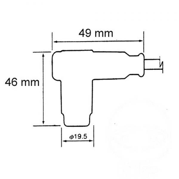 NGK Zündkerzenstecker mit Racing Kabel CR4