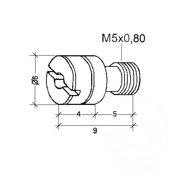 Vergaserdüse Hauptdüse Honda GR 115, , KJ115-4