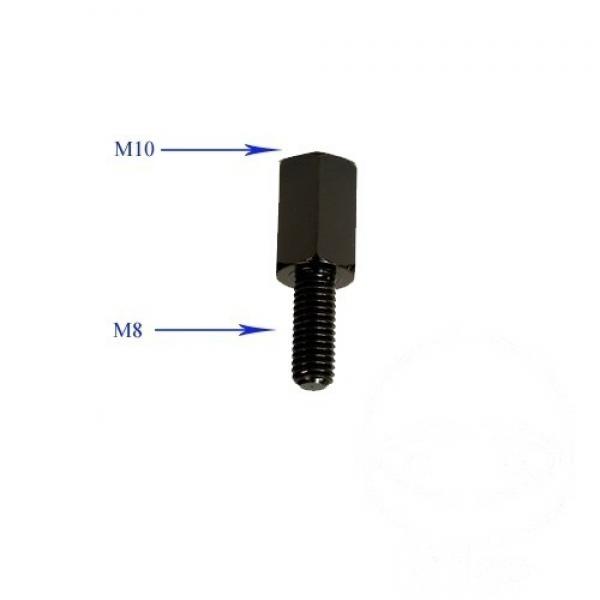 Spiegel Adapter universal schwarz M8 zu M10