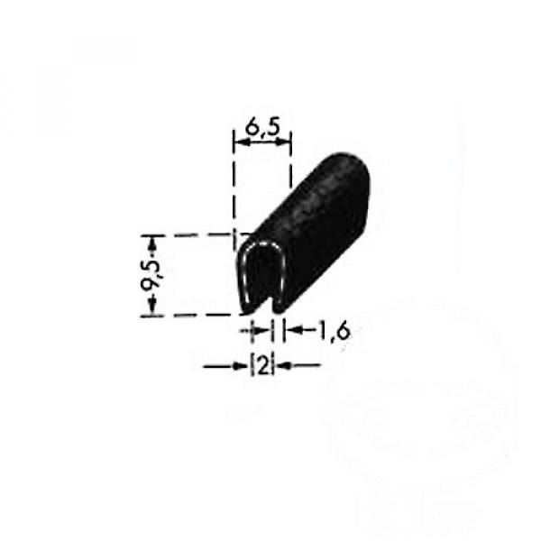 Flex Kantenschutz schwarz für 1,0 - 2,0 mm