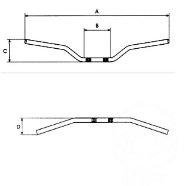 Lenker silber 22mm