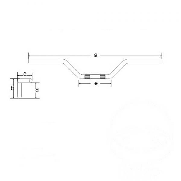 Lenker Classic stahl chrom 22mm