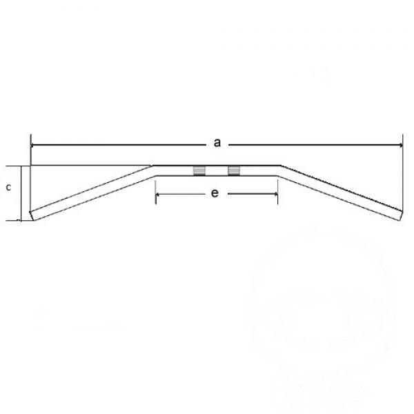 Lenker Dragbar stahl chrom 22mm TRW