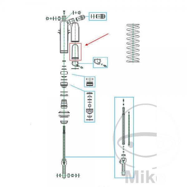 Membrane für Federbein 52x104 Kayaba