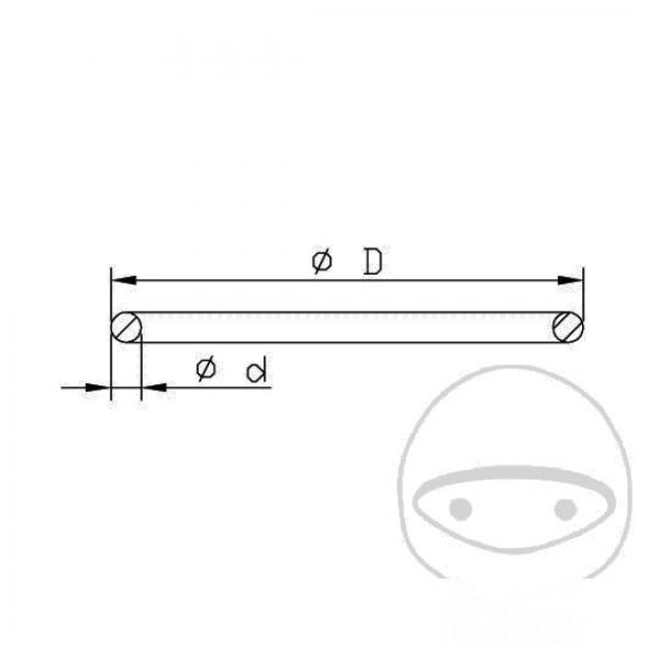 O-Ring für Gabelschraube 3.5x46 Kayaba