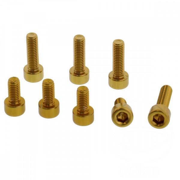 Schraube Tankdeckel Satz Alu gold