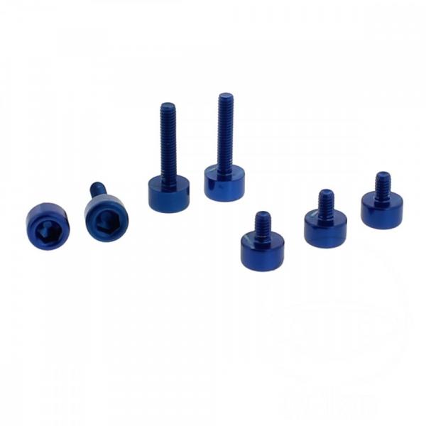 Schraube Tankdeckel Satz Alu blau