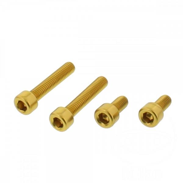 Schraube Tankdeckel Satz Alu gold