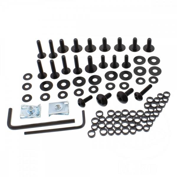 Verkleidungsschrauben Satz Alu schwarz