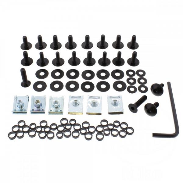 Verkleidungsschrauben Satz Alu schwarz