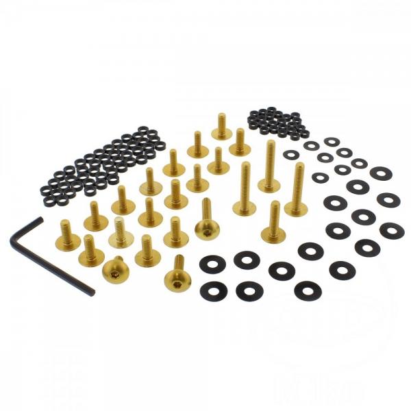 Verkleidungsschrauben Satz Alu gold