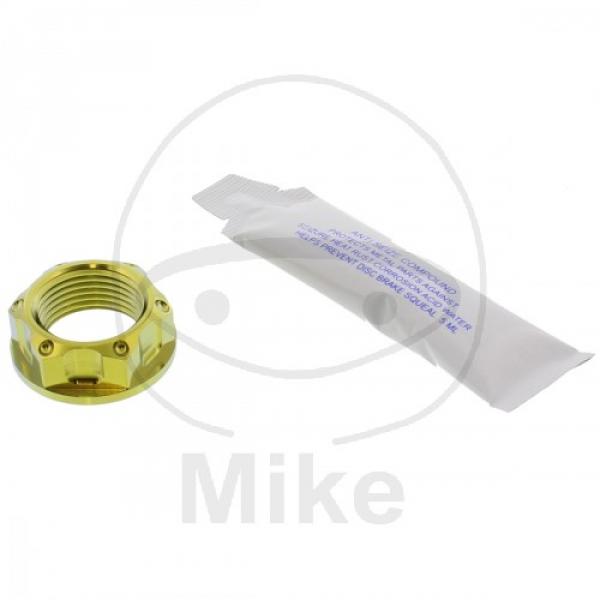 Mutter Achse M18x1.50 27mm Titan gold