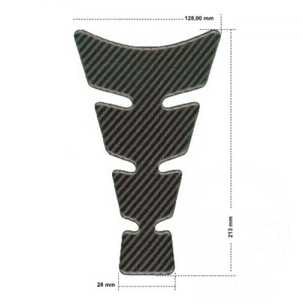 Tankdeckel Protektor Carbon 213 X 128 mm