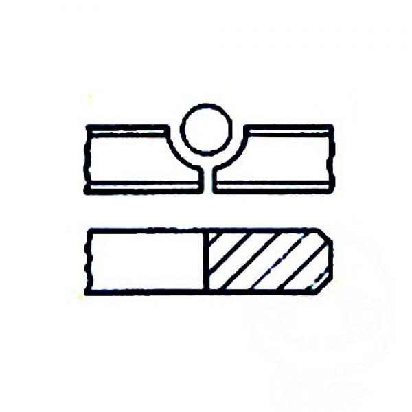 Kolbenring 38x2G15H