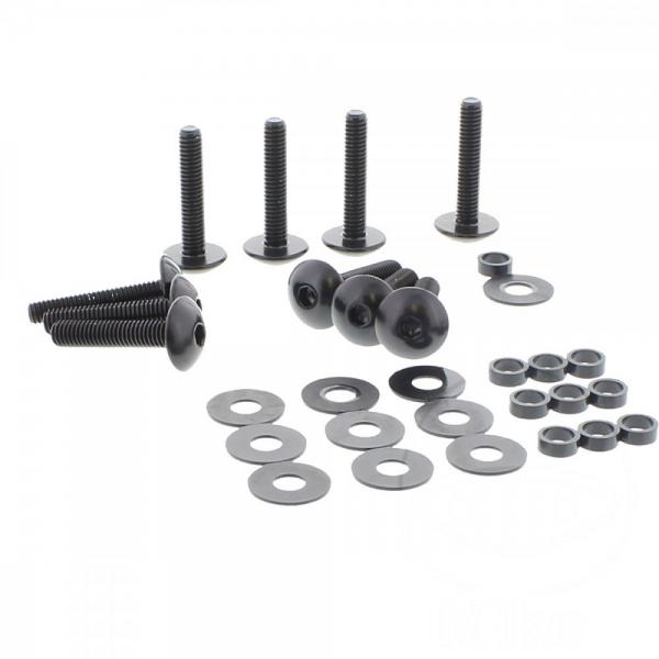 Linsenschraube Satz M6x1.00 30mm ALU schwarz