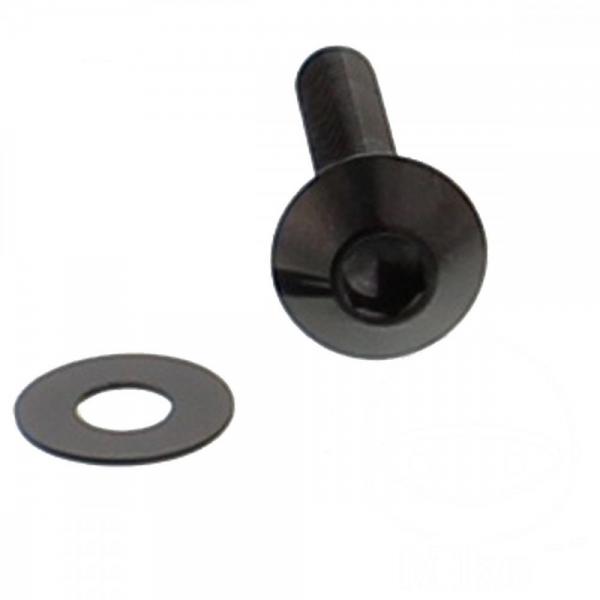 Linsenschraube M5x0.8 30mm Edelstahl A4 schwarz