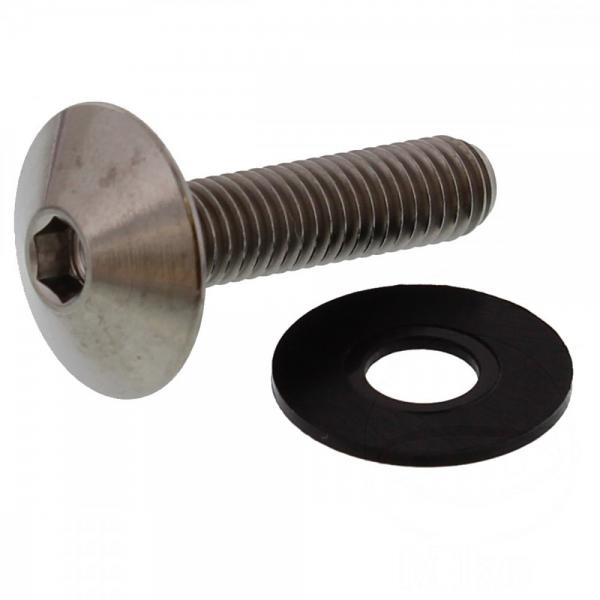 Linsenschraube M6x1.00 25mm Titan
