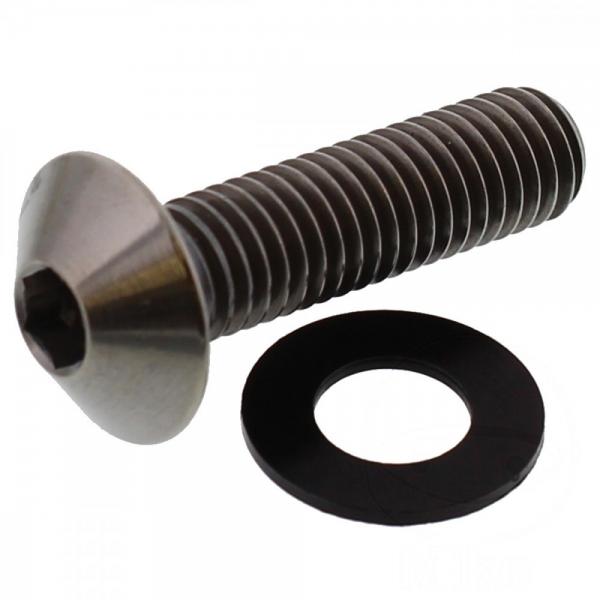Linsenschraube M8x1.25 30mm Titan