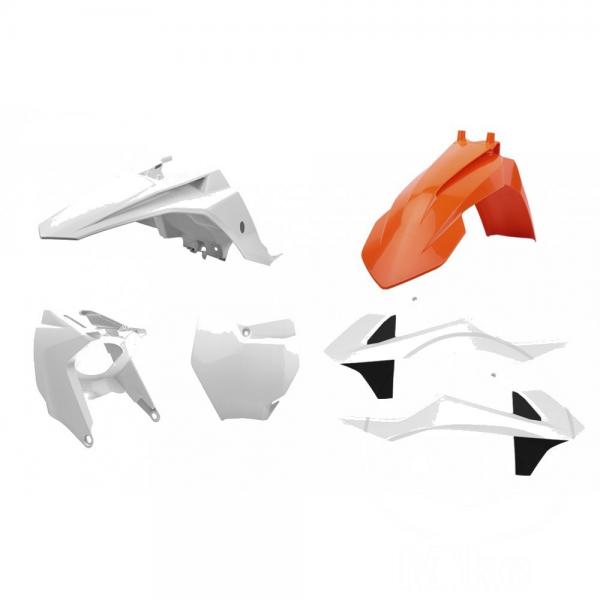 komplett Kit orange/weiß/weiß