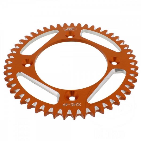 Alu Kettenrad 49 Zähne Teilung 428 orange