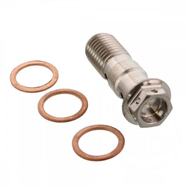 Hohlschraube doppelt M10 x 1.25 Titan Racing Pro Bolt