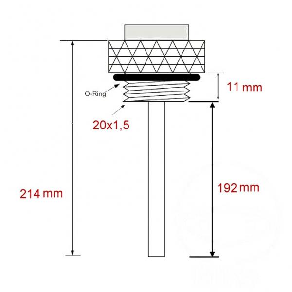 Öltemperatur Direktmesser   M 20X1.5 mm