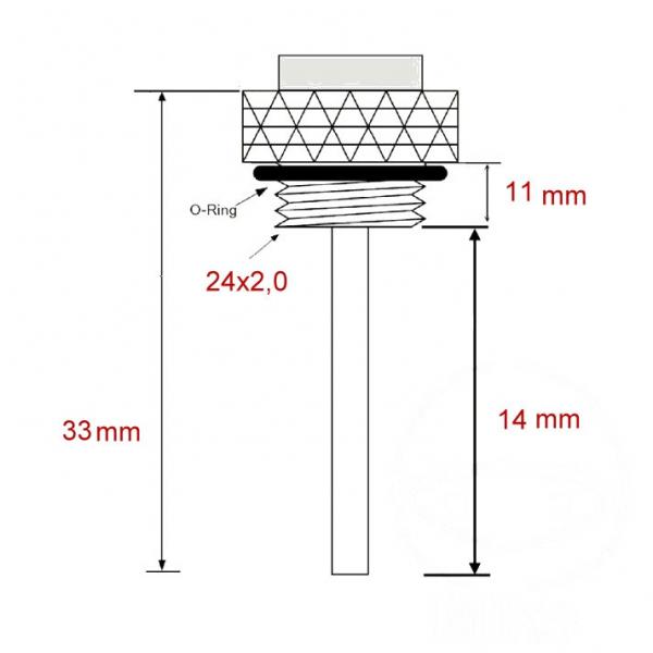 Öltemperatur Direktmesser   M 24X2.0MM