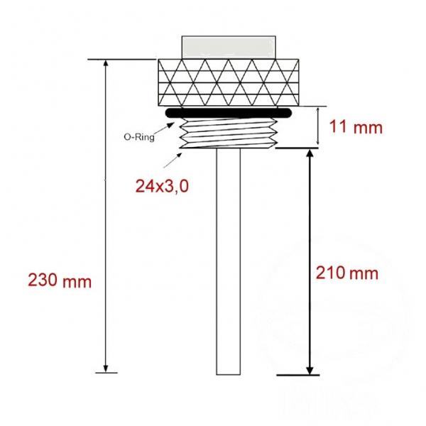 Öltemperatur Direktmesser   M 24X3.0MM