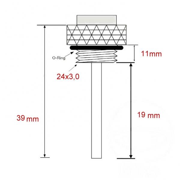 Öltemperatur Direktmesser   M 24X3.0MM