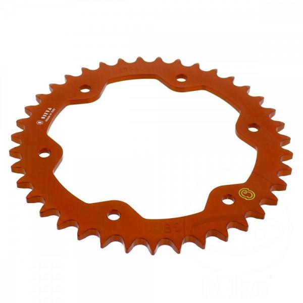 Alu-Kettenrad 39Z Teilung 525 orange Sitta Innendurchmesser 000 Lochkreis 155