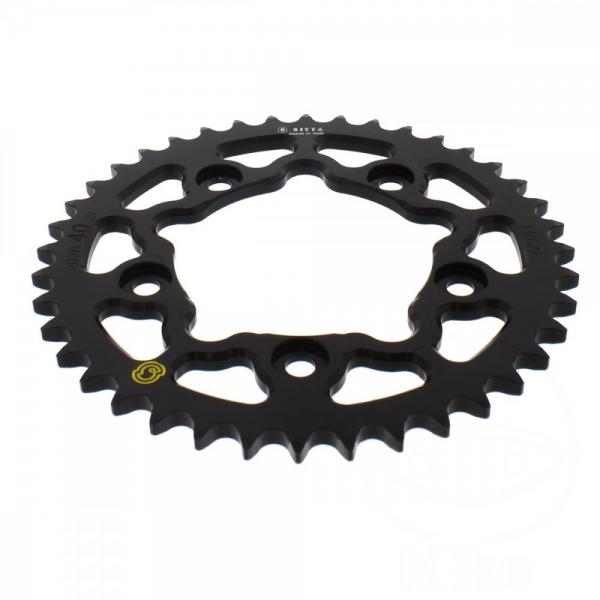 Alu-Kettenrad 40Z Teilung 525 schwarz Sitta Innendurchmesser 100 Lochkreis 124