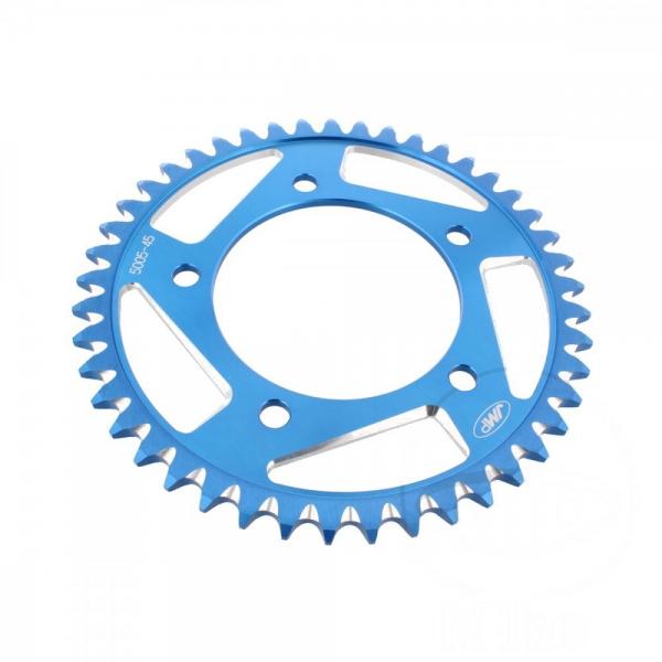 Alu-Kettenrad 45Z Teilung 525 blau Innendurchmesser 112 Lochkreis 138