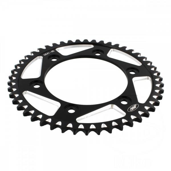 Alu-Kettenrad 48Z Teilung 530 schwarz Innendurchmesser 134 Lochkreis 160