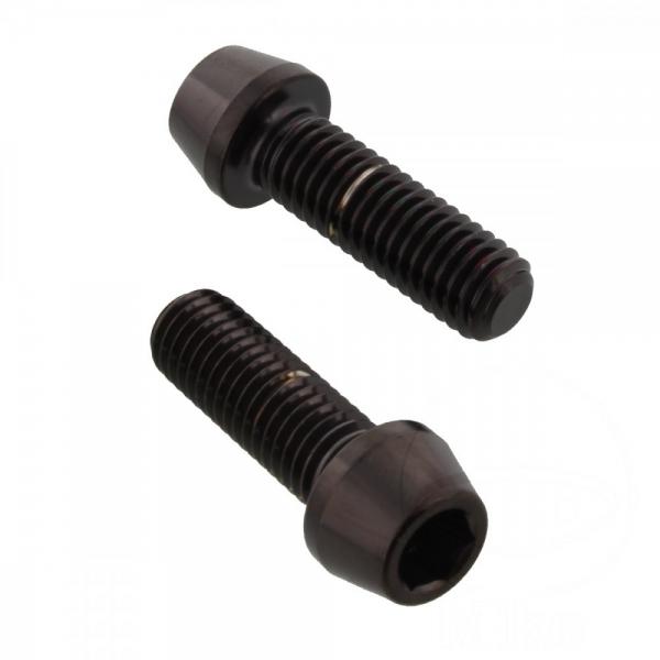 Schraube KLEMM Gabel Satz Pro Bolt Edelstahl V4A schwarz