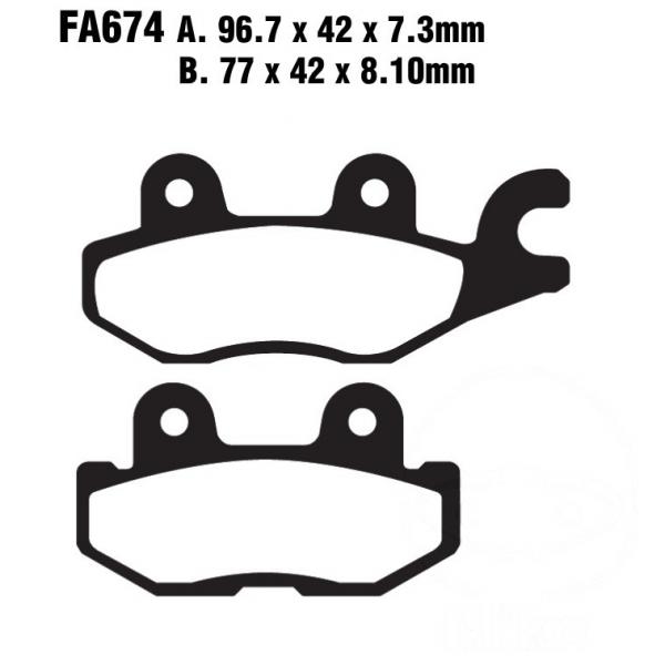 Bremsklotz hinten Standard EBC