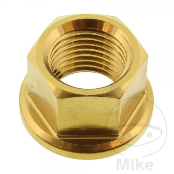 Mutter Kettenrad Pro Bolt, M12x1.25mm Edelstahl V4A gold LSSSPN12G