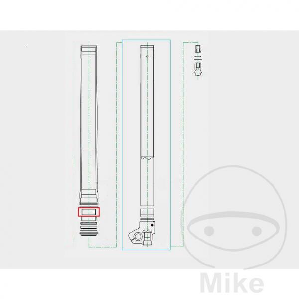 Gleitbuchsen Satz Gabel Kayaba 110044300402