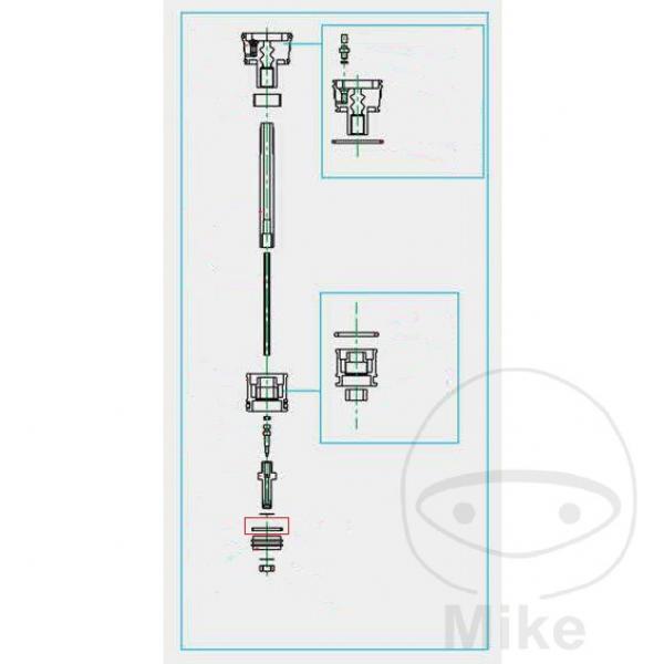 O-Ring für Kompressionskolben Gabel Kayaba 110622800101